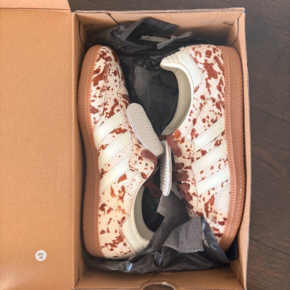 Adidas Samba LT Originals - Womens US 8 - Cow Print - Picture 2 of 4